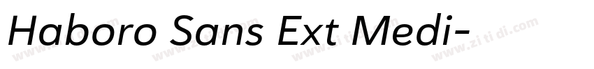 Haboro Sans Ext Medi字体转换